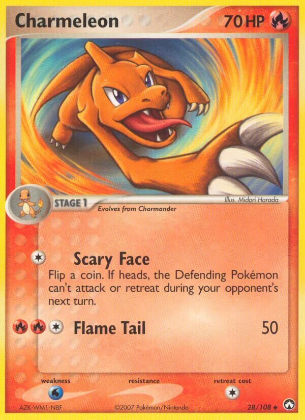Charmeleon 028/108 — EX Power Keepers (Italian Pokémon TCG card)