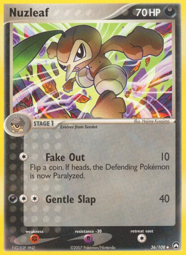 Nuzleaf 036/108 — EX Power Keepers (Italian Pokémon TCG card)
