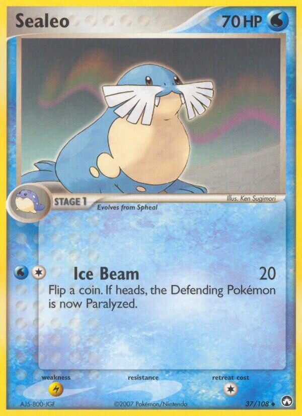 Sealeo 037/108 — EX Power Keepers (Italian Pokémon TCG card)
