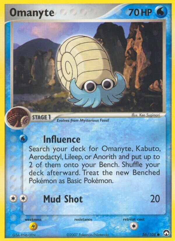 Omanyte 056/108 — EX Power Keepers (Italian Pokémon TCG card)