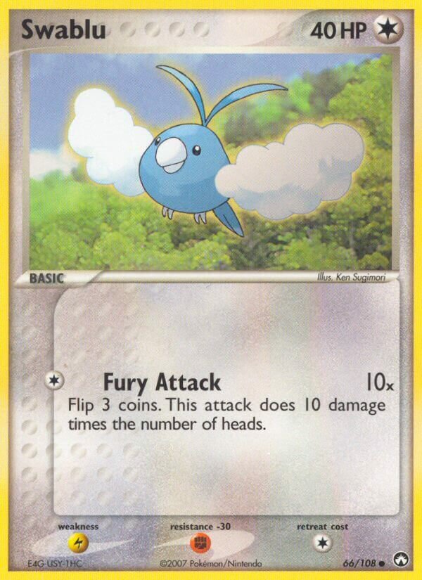 Swablu 066/108 — EX Power Keepers (Italian Pokémon TCG card)