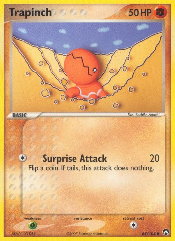 Trapinch 068/108 — EX Power Keepers (Italian Pokémon TCG card)