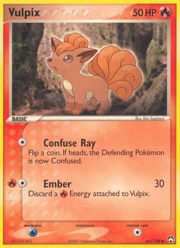 Vulpix 069/108 — EX Power Keepers (Italian Pokémon TCG card)