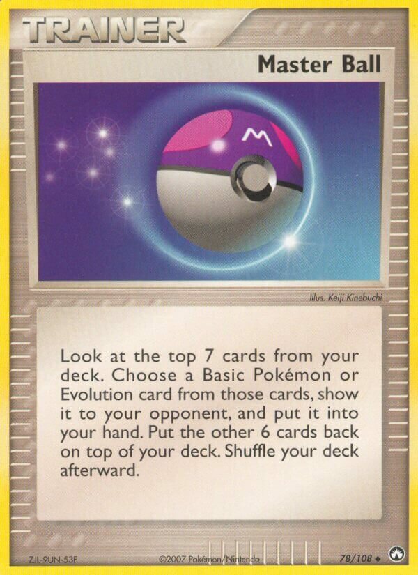 Master Ball 078/108 — EX Power Keepers (Italian Pokémon TCG card)