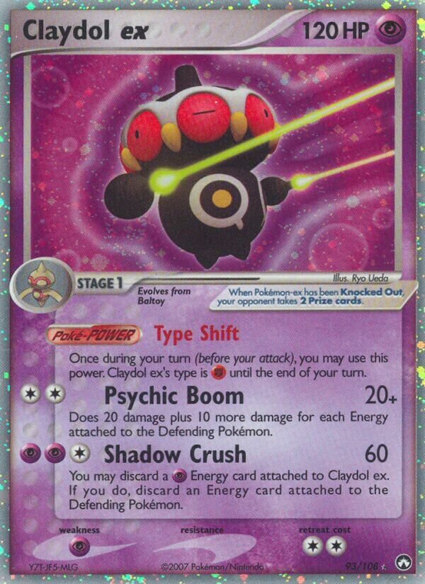 Claydol ex 093/108 — EX Power Keepers (Italian Pokémon TCG card)