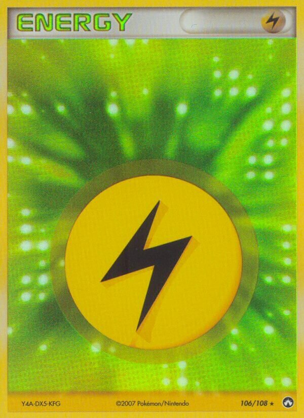Lightning Energy 106/108 — EX Power Keepers (Italian Pokémon TCG card)