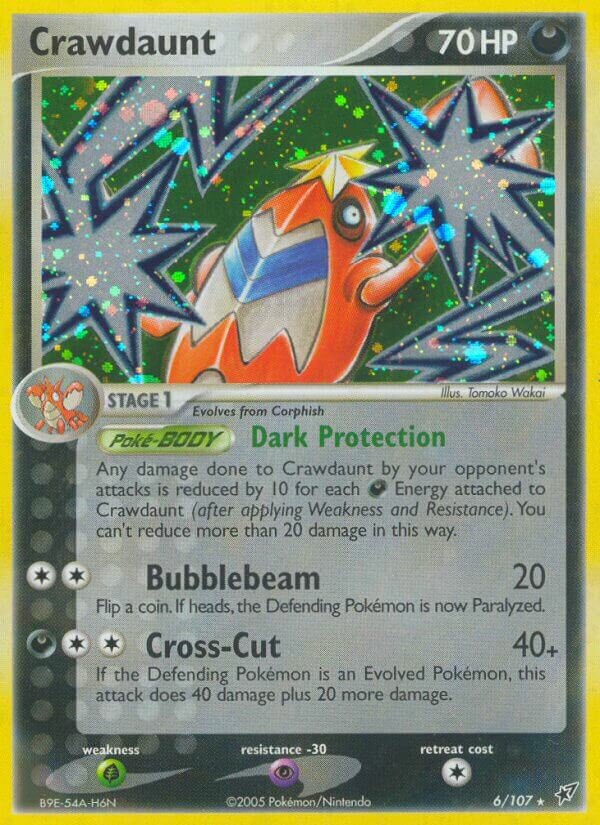 Crawdaunt 006/108 — EX Deoxys (Italian Pokémon TCG card)