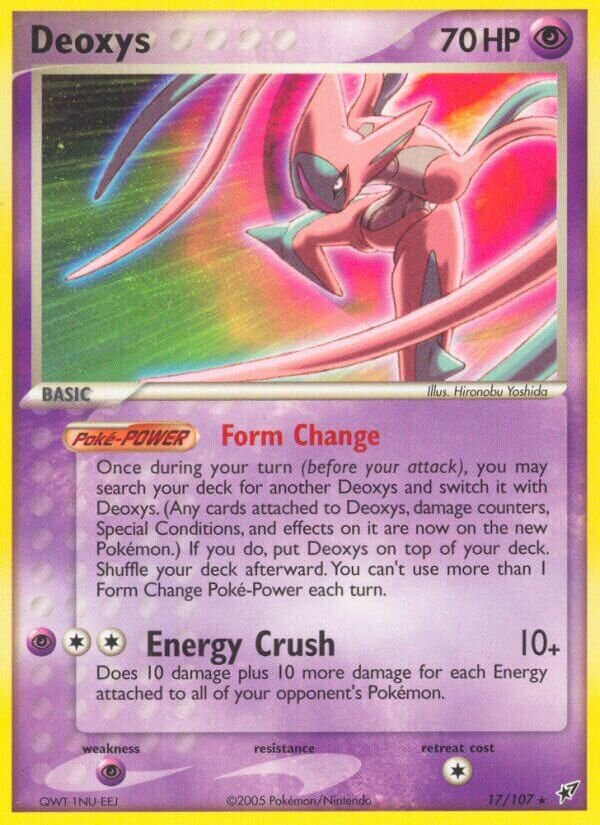 Deoxys 017/108 — EX Deoxys (Italian Pokémon TCG card)