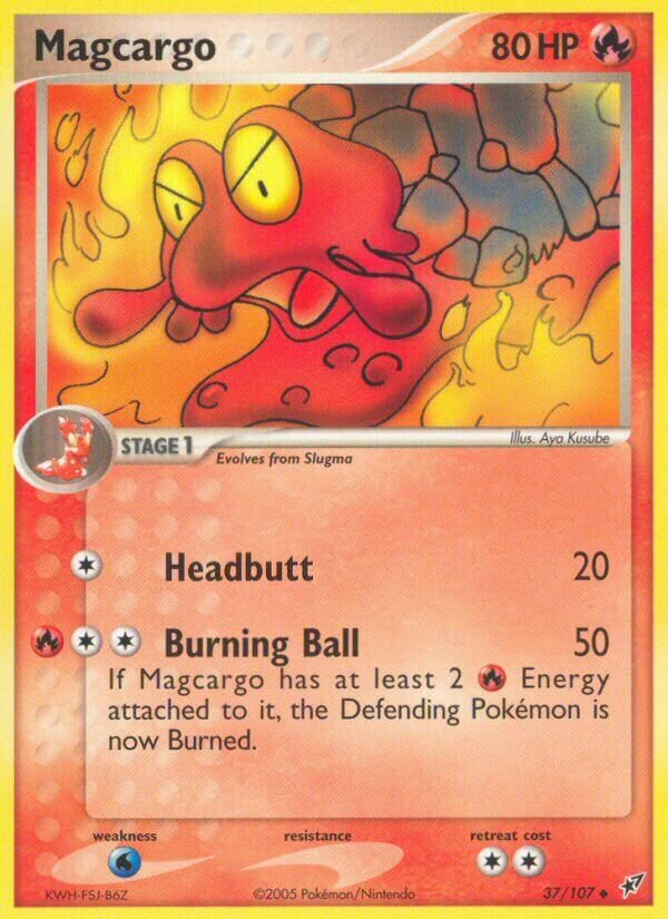 Magcargo 037/108 — EX Deoxys (Italian Pokémon TCG card)