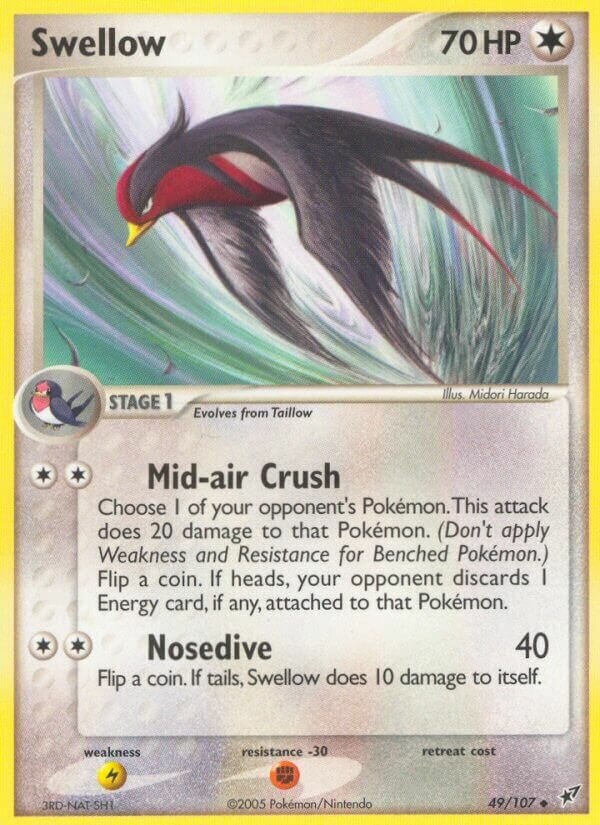Swellow 049/108 — EX Deoxys (Italian Pokémon TCG card)