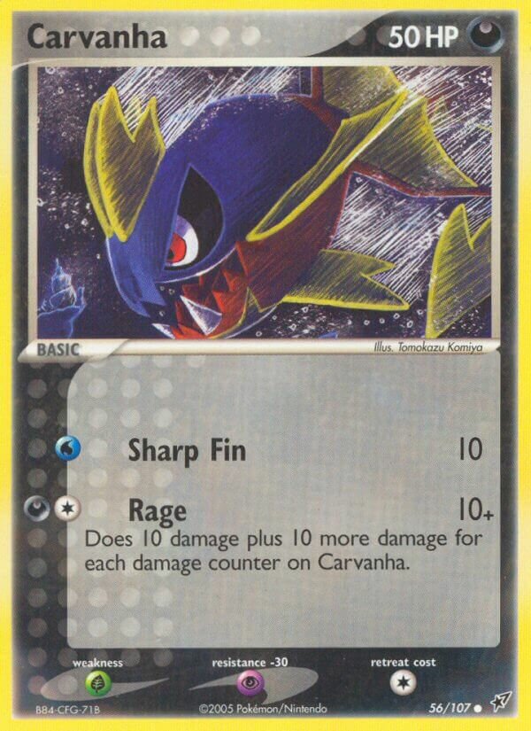 Carvanha 056/108 — EX Deoxys (Italian Pokémon TCG card)
