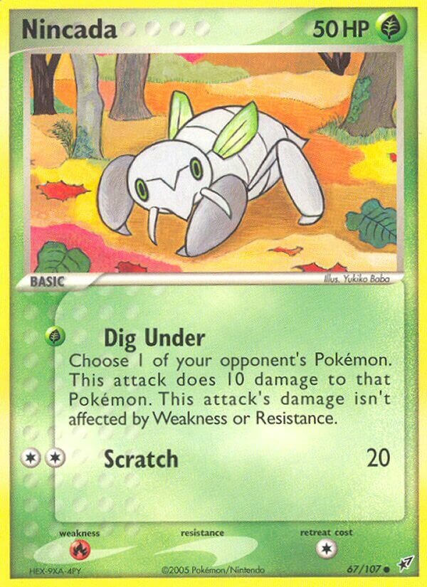 Nincada 067/108 — EX Deoxys (Italian Pokémon TCG card)