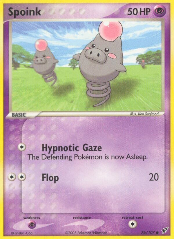 Spoink 076/108 — EX Deoxys (Italian Pokémon TCG card)