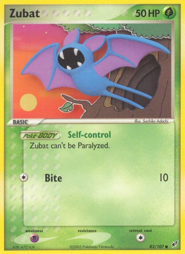 Zubat 083/108 — EX Deoxys (Italian Pokémon TCG card)