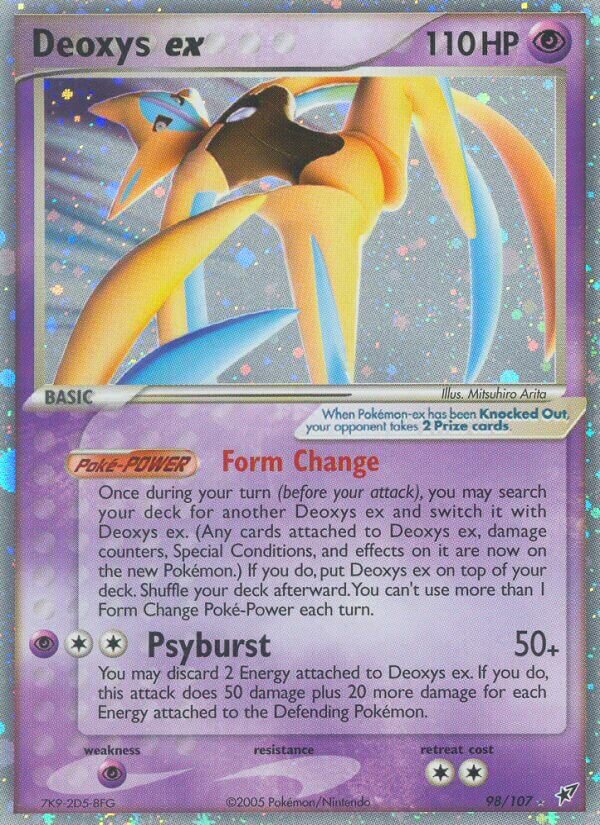 Deoxys ex 098/108 — EX Deoxys (Italian Pokémon TCG card)