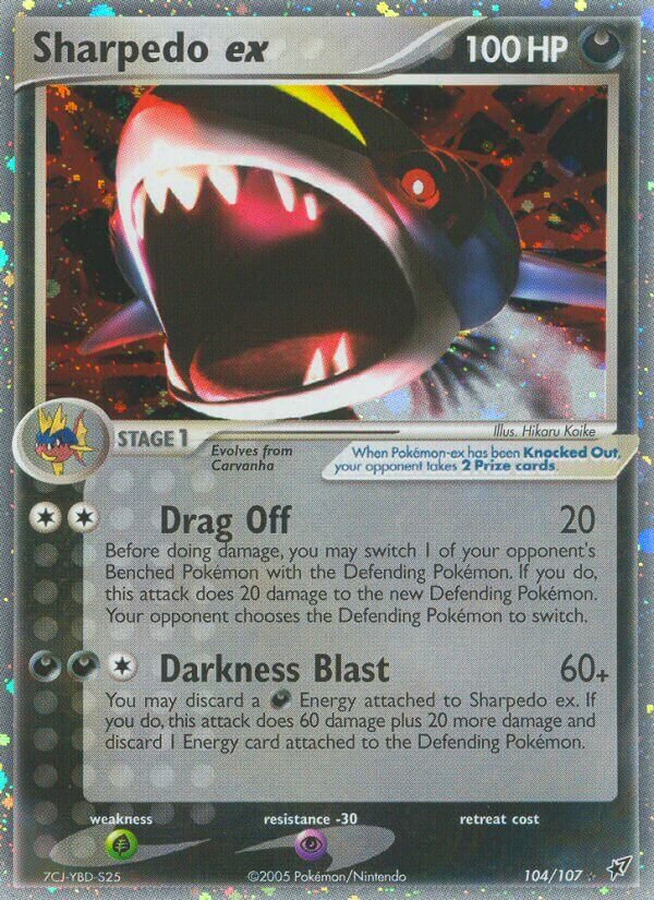 Sharpedo ex 104/108 — EX Deoxys (Italian Pokémon TCG card)