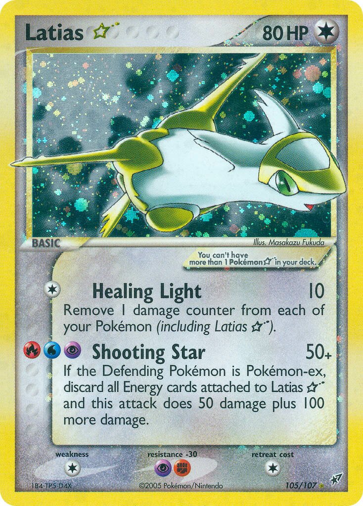 Latias ☆ 105/108 — EX Deoxys (Italian Pokémon TCG card)