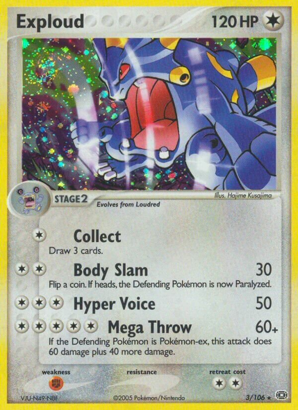 Exploud 003/107 — EX Smeraldo (Italian Pokémon TCG card)