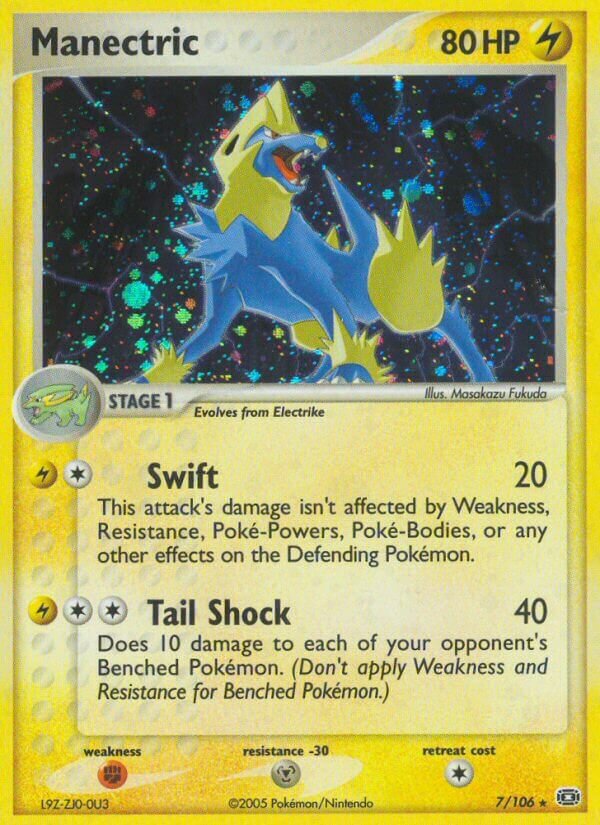 Manectric 007/107 — EX Smeraldo (Italian Pokémon TCG card)