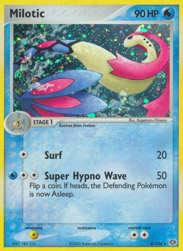 Milotic 008/107 — EX Smeraldo (Italian Pokémon TCG card)