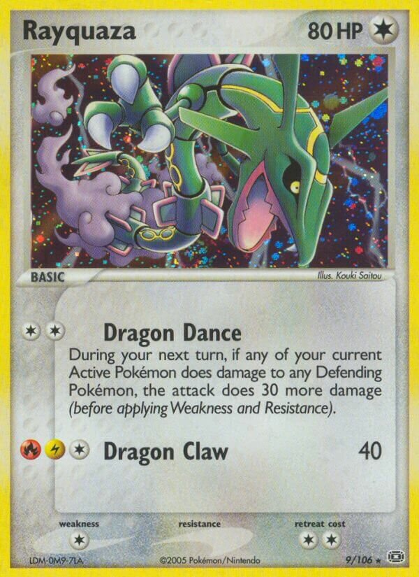 Rayquaza 009/107 — EX Smeraldo (Italian Pokémon TCG card)