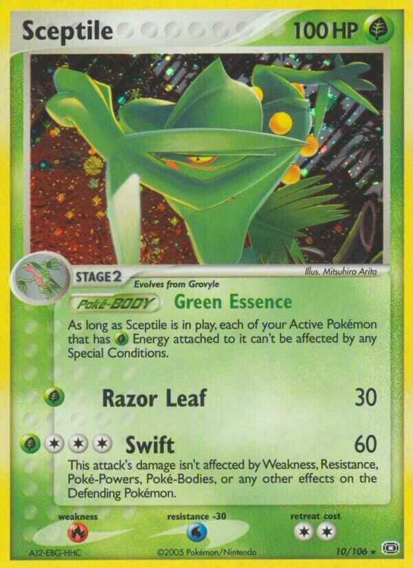 Sceptile 010/107 — EX Smeraldo (Italian Pokémon TCG card)