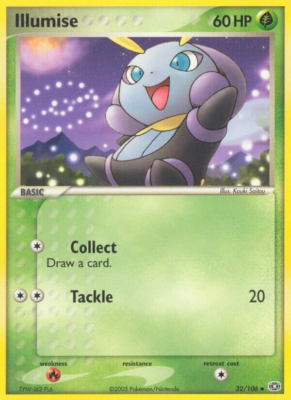 Illumise 032/107 — EX Smeraldo (Italian Pokémon TCG card)