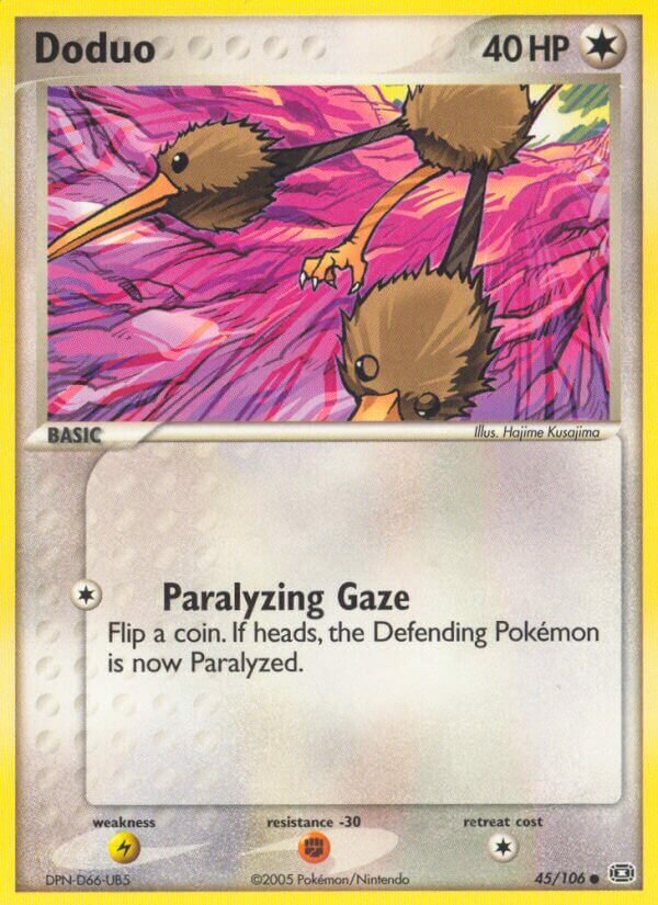 Doduo 045/107 — EX Smeraldo (Italian Pokémon TCG card)