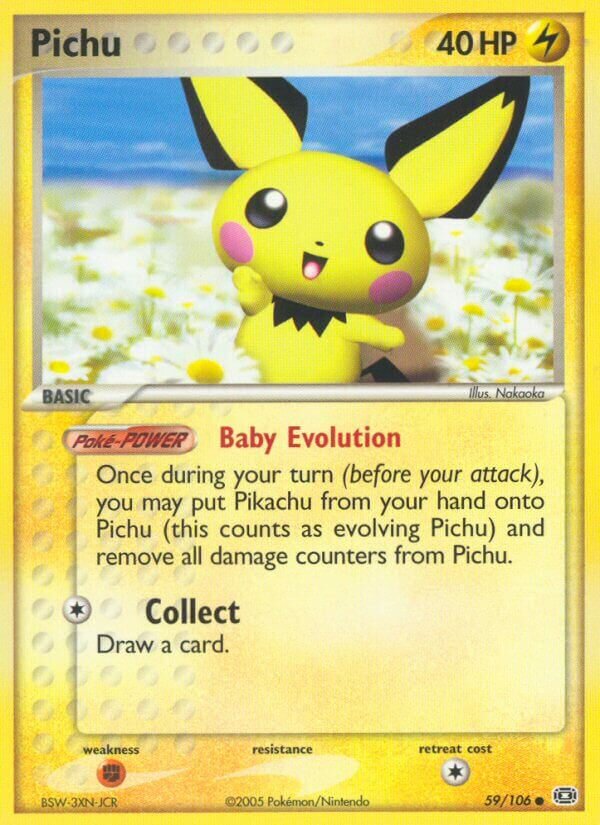 Pichu 059/107 — EX Smeraldo (Italian Pokémon TCG card)