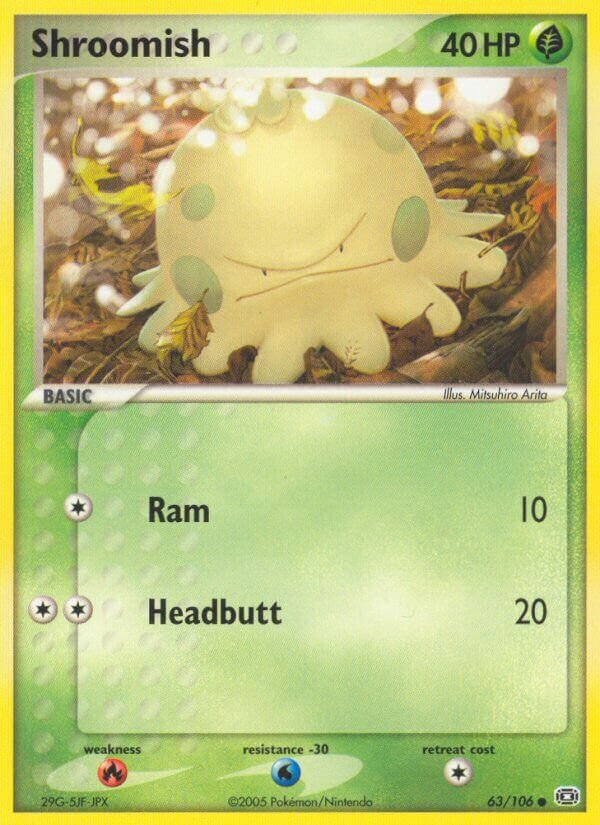 Shroomish 063/107 — EX Smeraldo (Italian Pokémon TCG card)