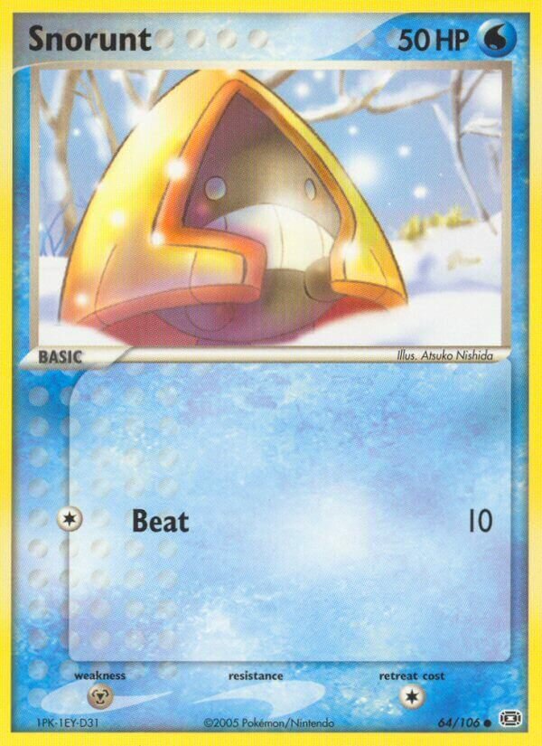 Snorunt 064/107 — EX Smeraldo (Italian Pokémon TCG card)