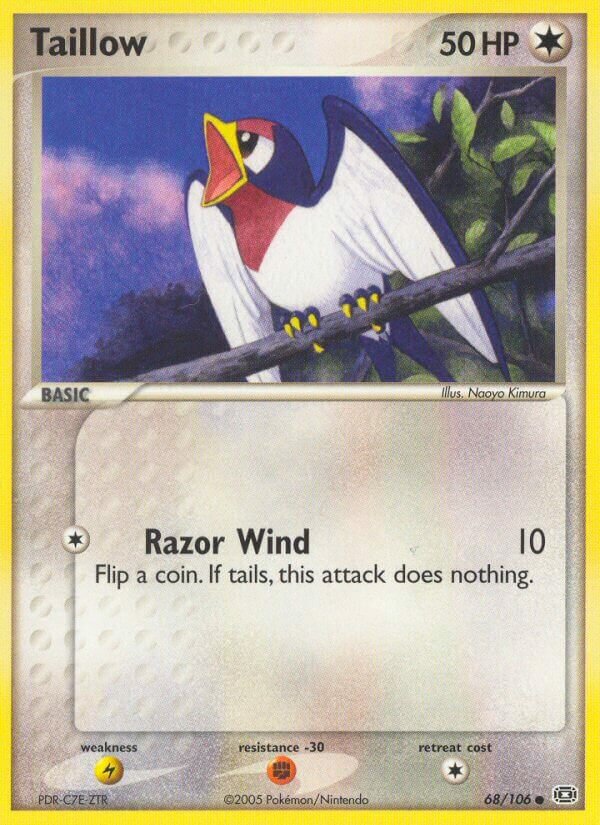 Taillow 068/107 — EX Smeraldo (Italian Pokémon TCG card)