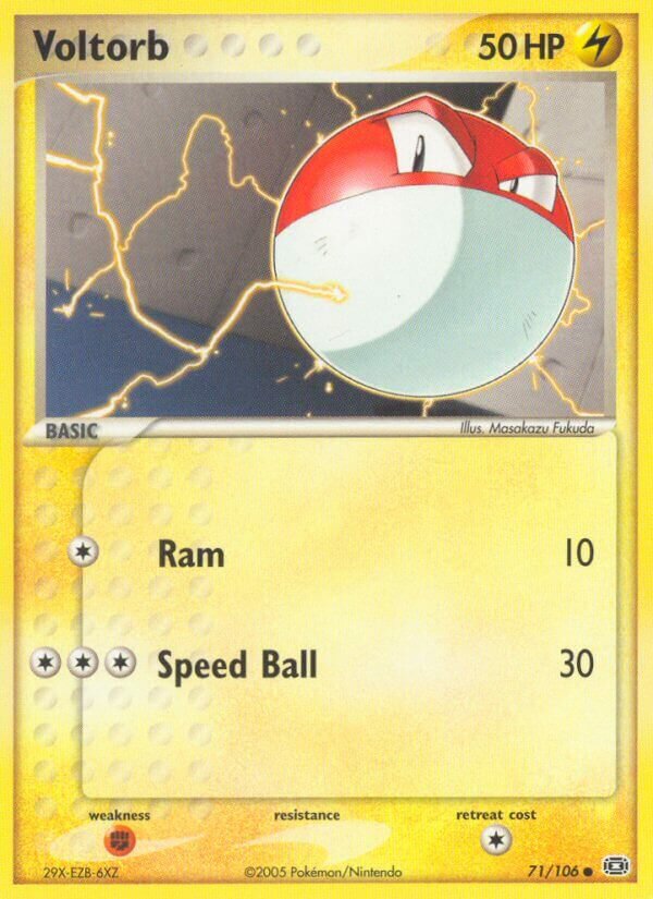 Voltorb 071/107 — EX Smeraldo (Italian Pokémon TCG card)