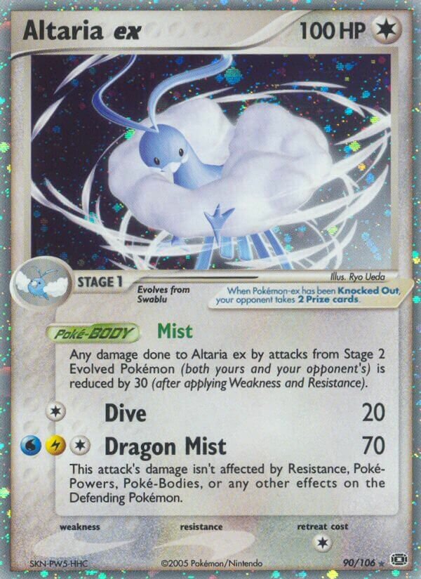 Altaria ex 090/107 — EX Smeraldo (Italian Pokémon TCG card)