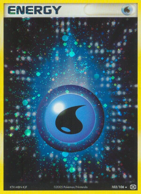 Water Energy 103/107 — EX Smeraldo (Italian Pokémon TCG card)