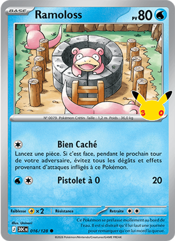 Ramoloss 016 — 30 Jahre (French Pokémon TCG card)