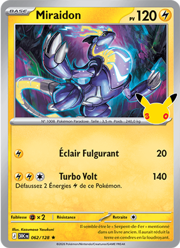 Miraidon 062 — 30 Jahre (French Pokémon TCG card)