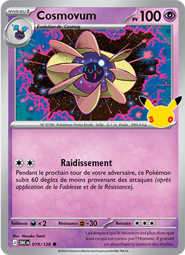Cosmovum 079 — 30 Jahre (French Pokémon TCG card)