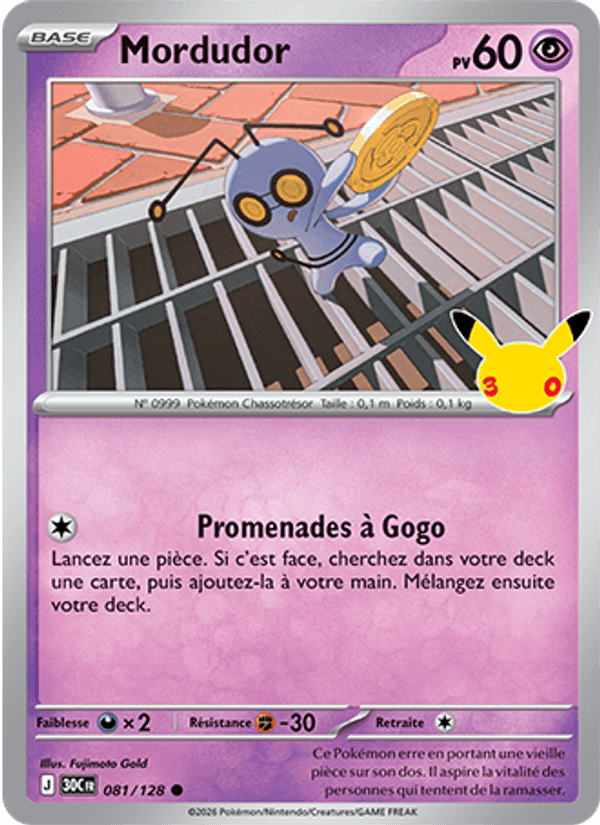 Mordudor 081 — 30 Jahre (French Pokémon TCG card)