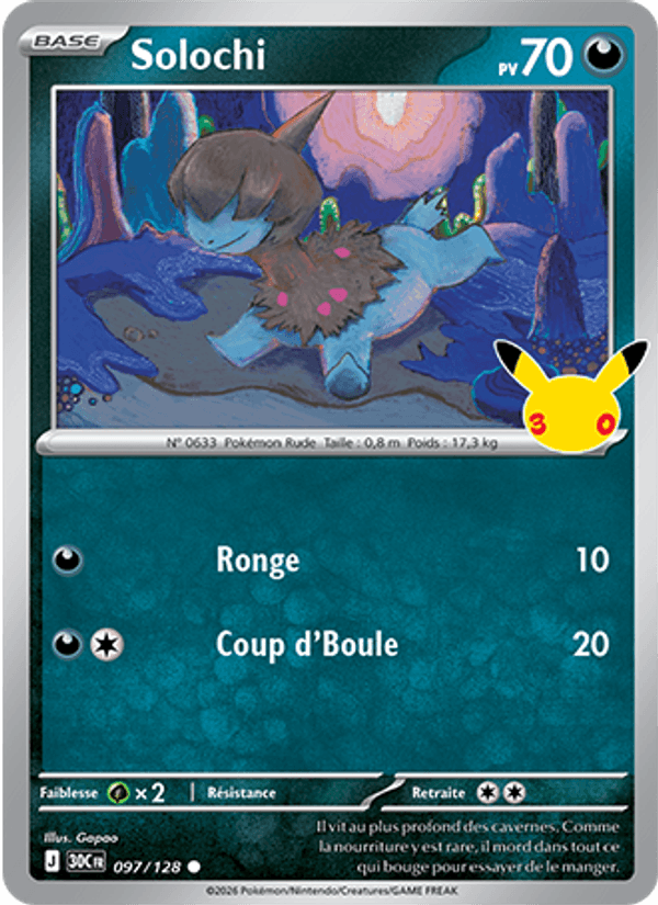 Solochi 097 — 30 Jahre (French Pokémon TCG card)