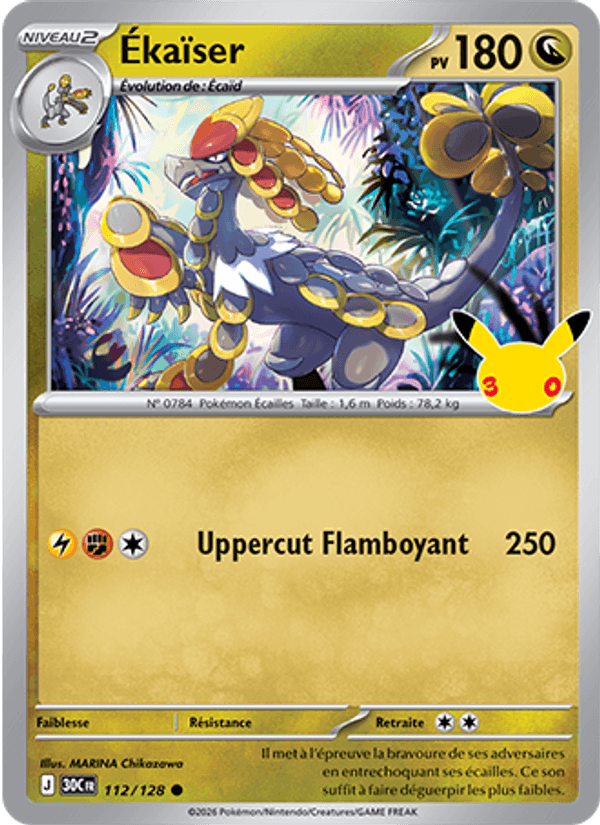 Ékaïser 112 — 30 Jahre (French Pokémon TCG card)