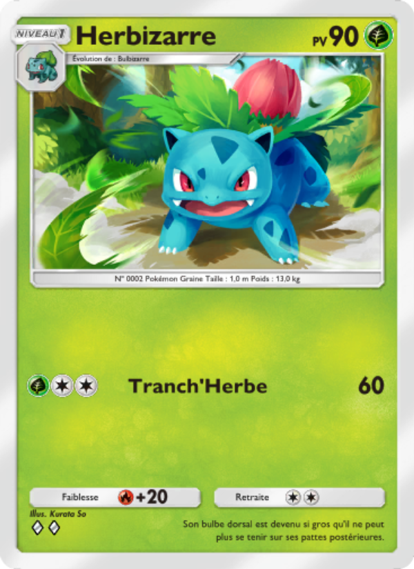 Herbizarre 002 — Genetic Apex (French Pokémon TCG card)