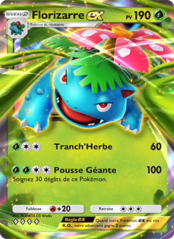 Florizarre-ex 004 — Genetic Apex (French Pokémon TCG card)