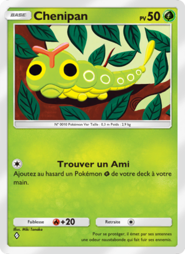 Chenipan 005 — Genetic Apex (French Pokémon TCG card)
