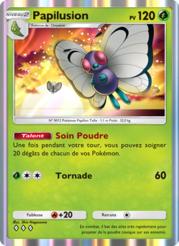 Papilusion 007 — Genetic Apex (French Pokémon TCG card)