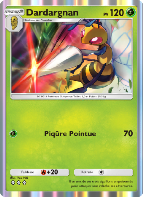 Dardargnan 010 — Genetic Apex (French Pokémon TCG card)