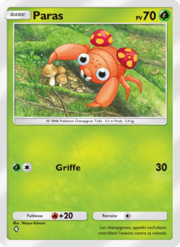 Paras 014 — Genetic Apex (French Pokémon TCG card)