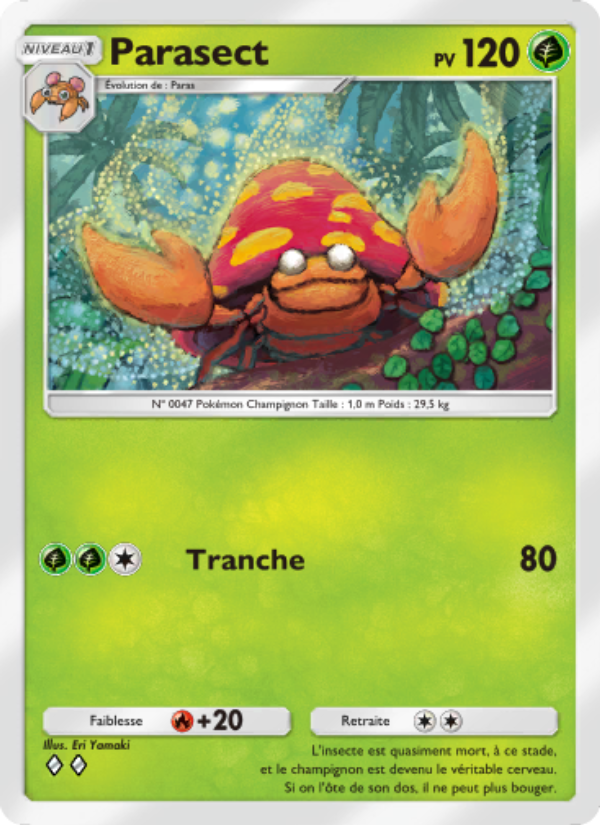 Parasect 015 — Genetic Apex (French Pokémon TCG card)