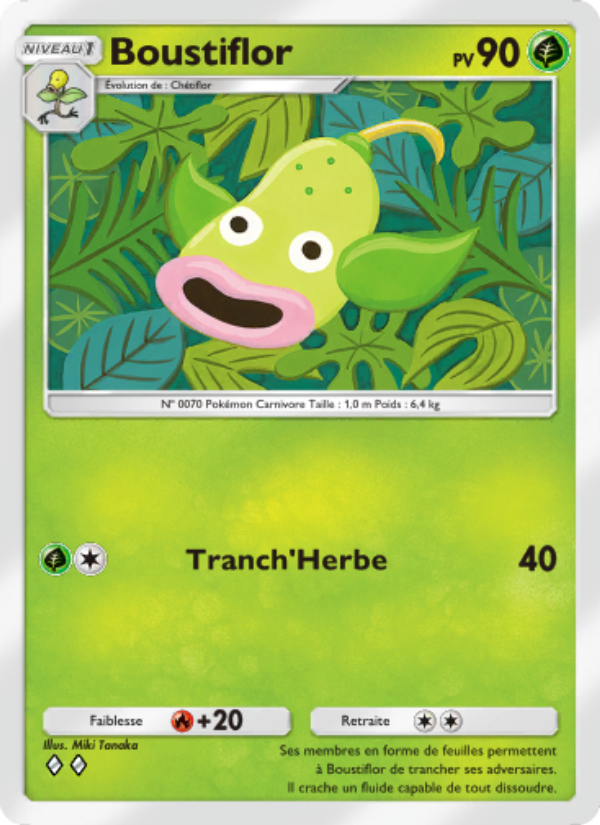 Boustiflor 019 — Genetic Apex (French Pokémon TCG card)