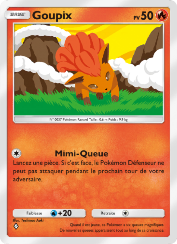 Goupix 037 — Genetic Apex (French Pokémon TCG card)